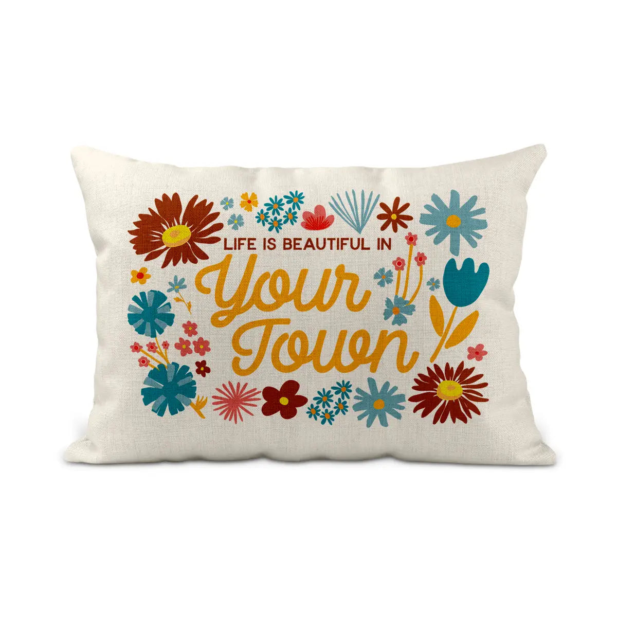 Life is Beautiful in Broken Arrow Pillow