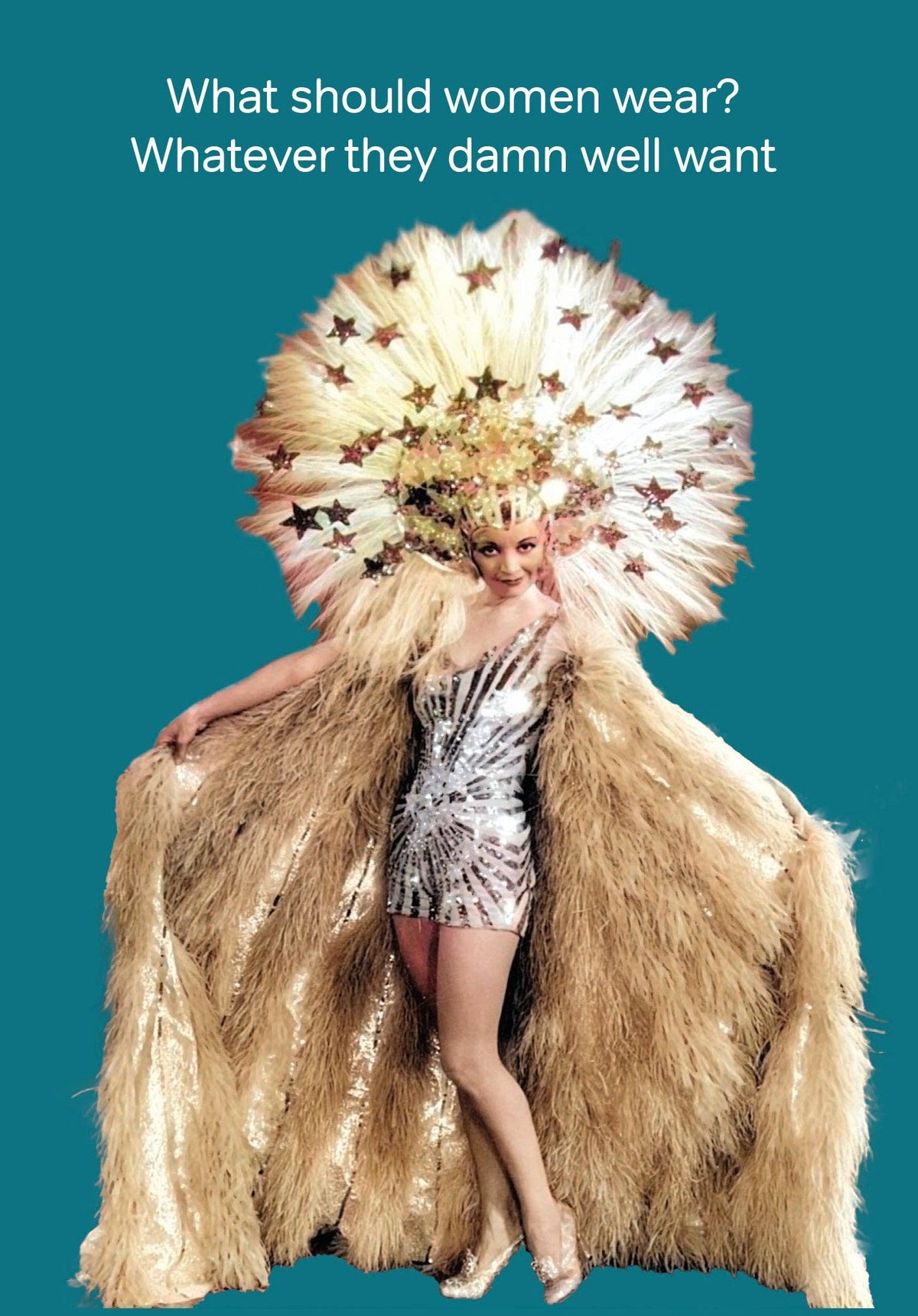 What Women Wear Greeting Card