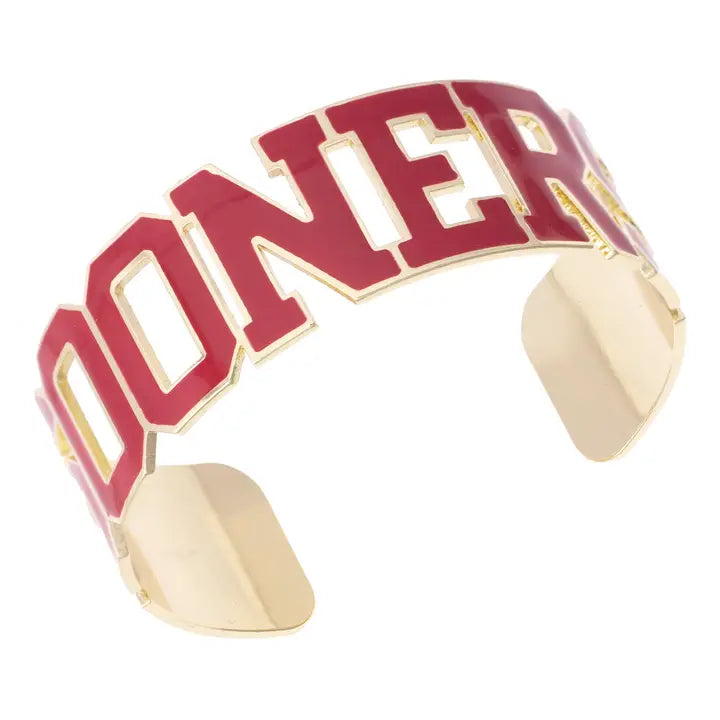 OU Sooners Cuff Bracelet