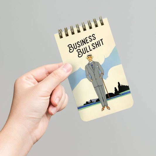 Business Bullshit Spiral Memo Notepad