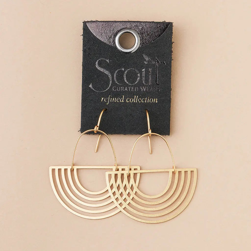 Refined Earring Collection - Solar Rays/Gold