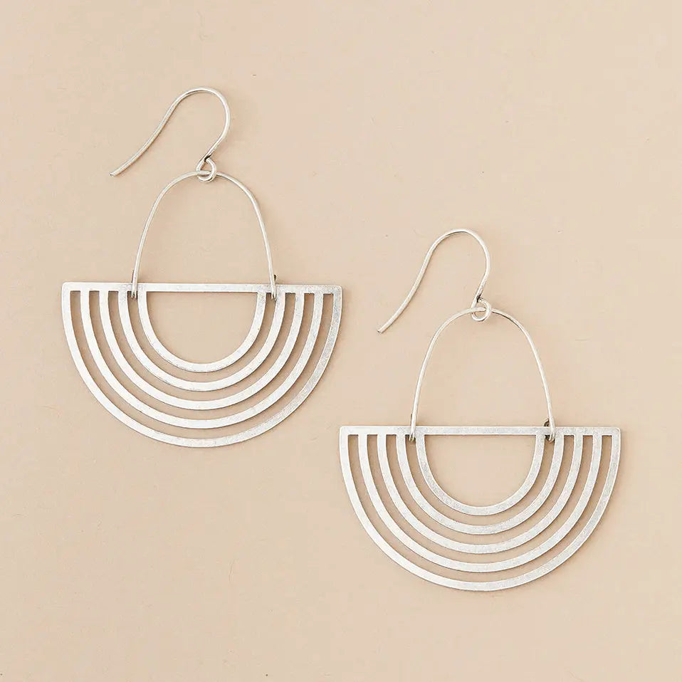 Refined Earring Collection - Solar Rays/Silver