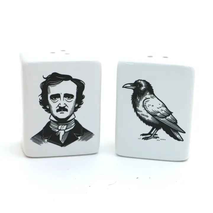 Edgar Allan Poe Salt and Pepper Shakers