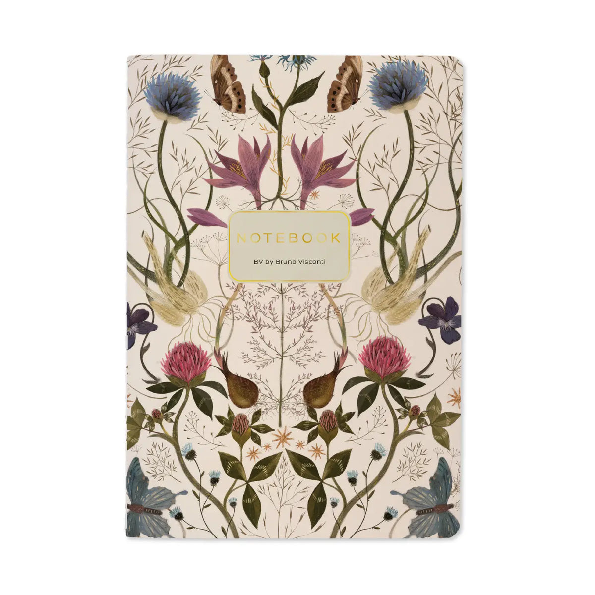 A5 Vegan Leather Notebook – Symmetrical Flora