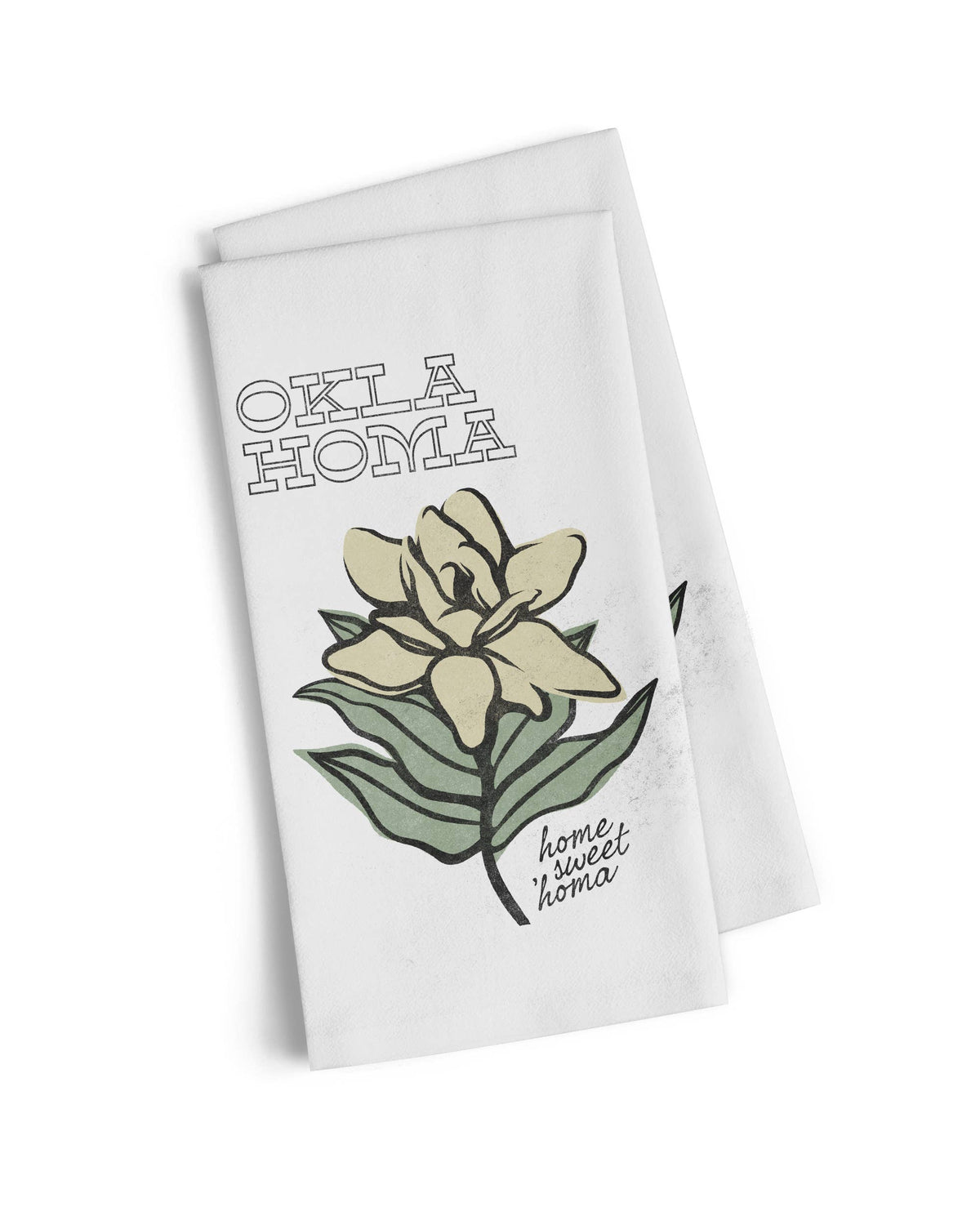Home Sweet Oklahoma Magnolia Tea Towel