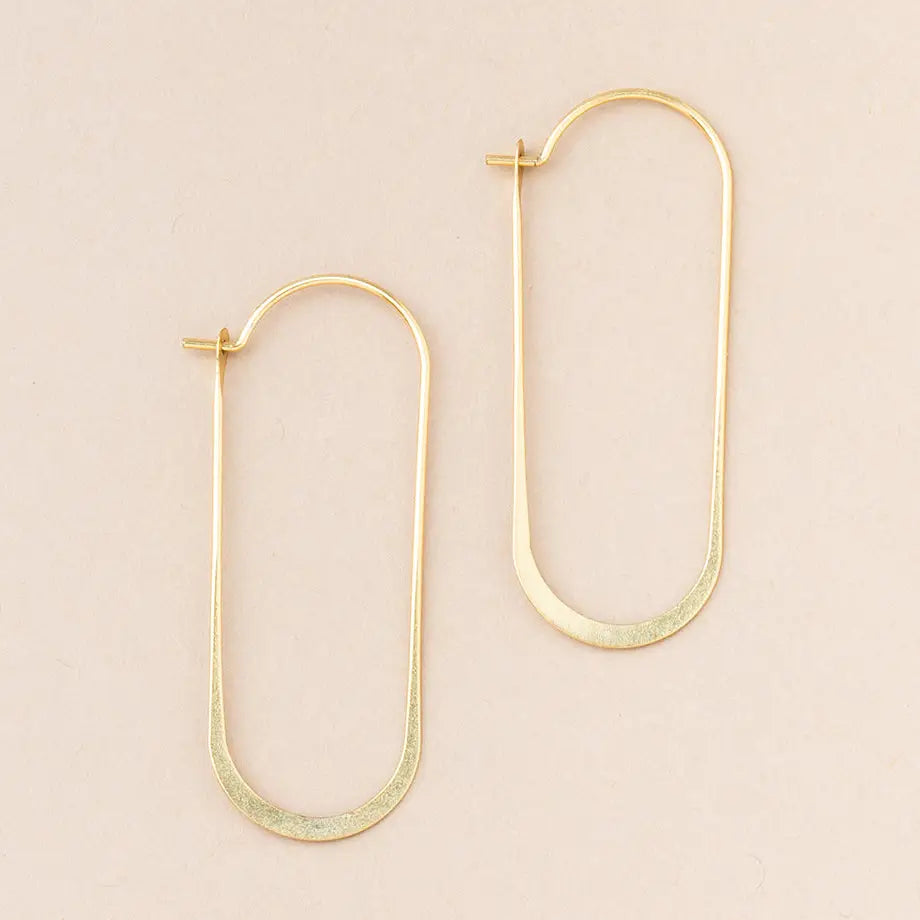 Refined Earring Collection - Cosmic Oval/Gold