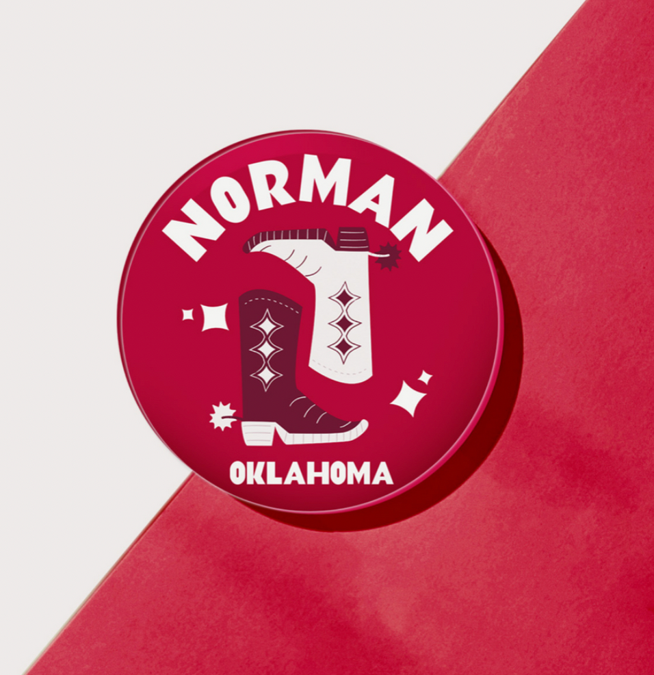 OU Norman Acrylic Coasters