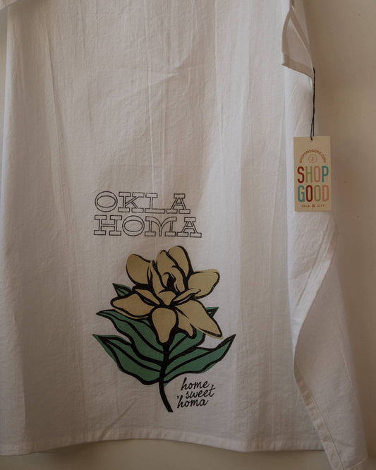 Home Sweet Oklahoma Magnolia Tea Towel