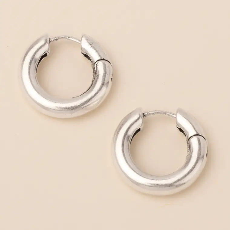 Refined Earring Collection -Small Stellar Hoop/Silver