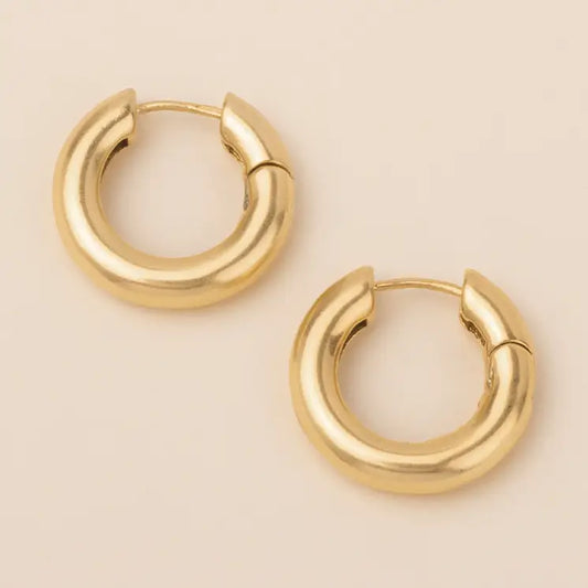 Refined Earring Collection -Small Stellar Hoop/Gold