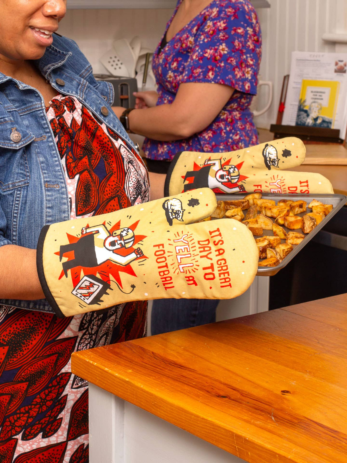 Yell At Football Oven Mitt