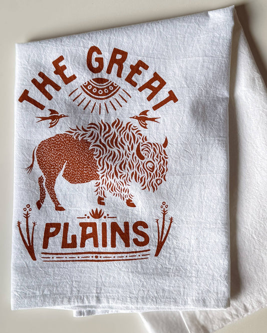 Great Plains Western Tea Towel