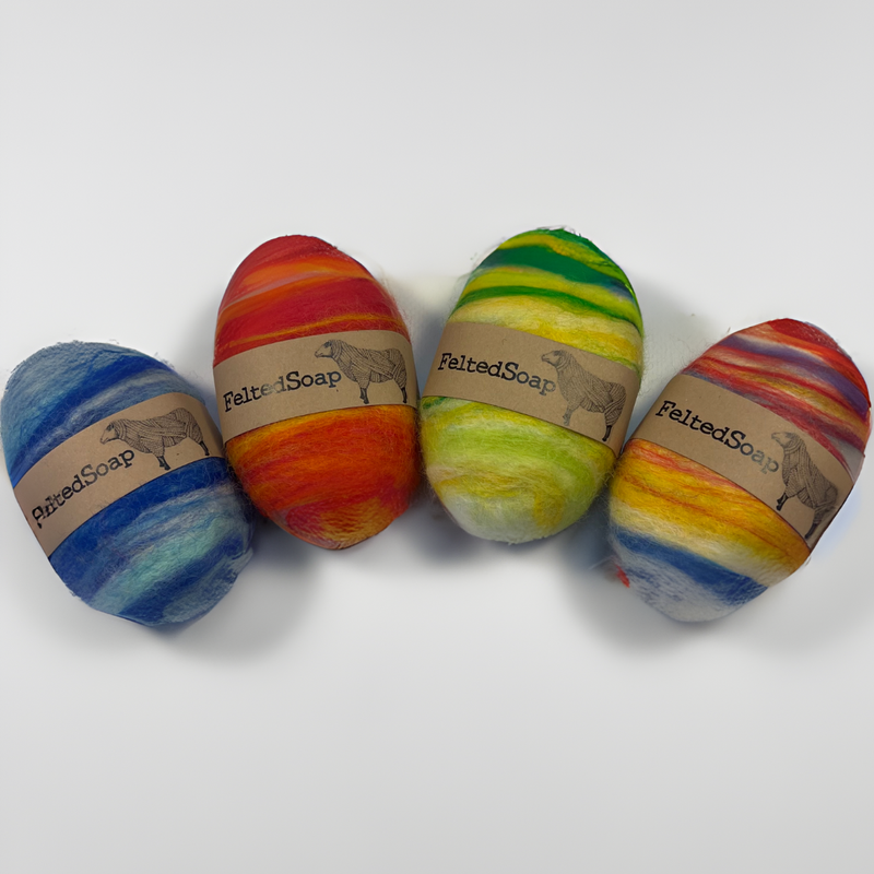 Felted Soap in Various Colors