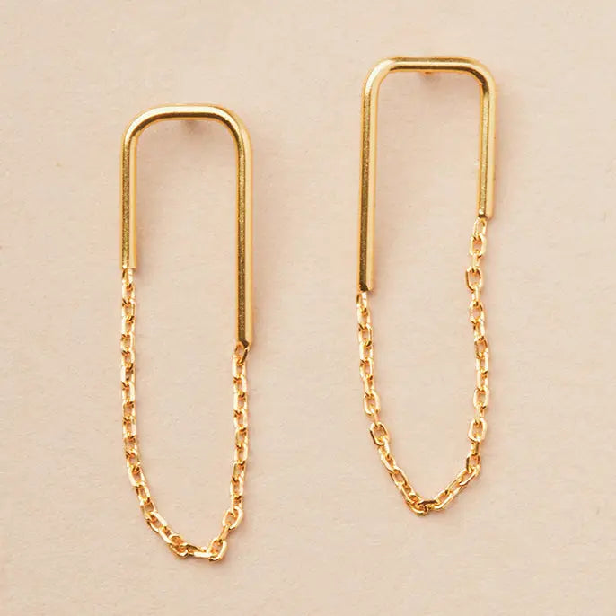 Refined Earring Collection - Filament Stud/Gold