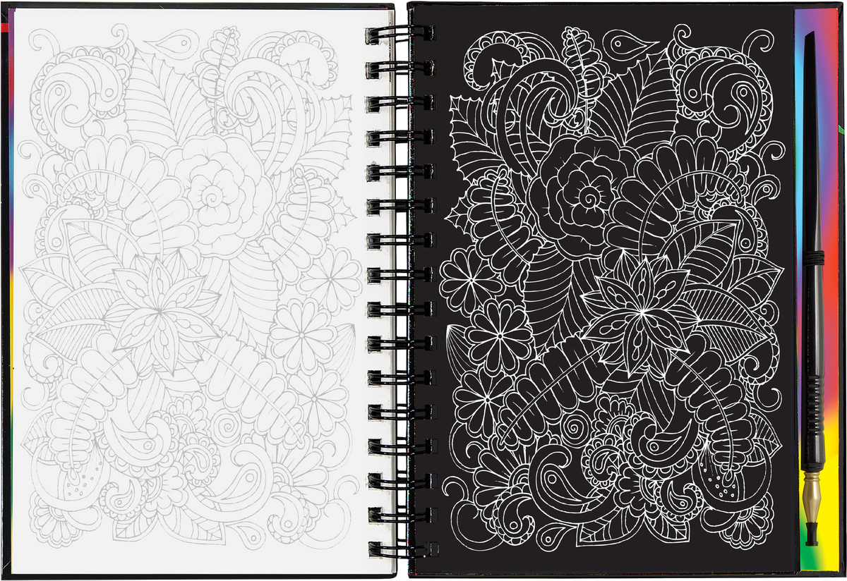 Extreme! Flowers Scratch and Sketch