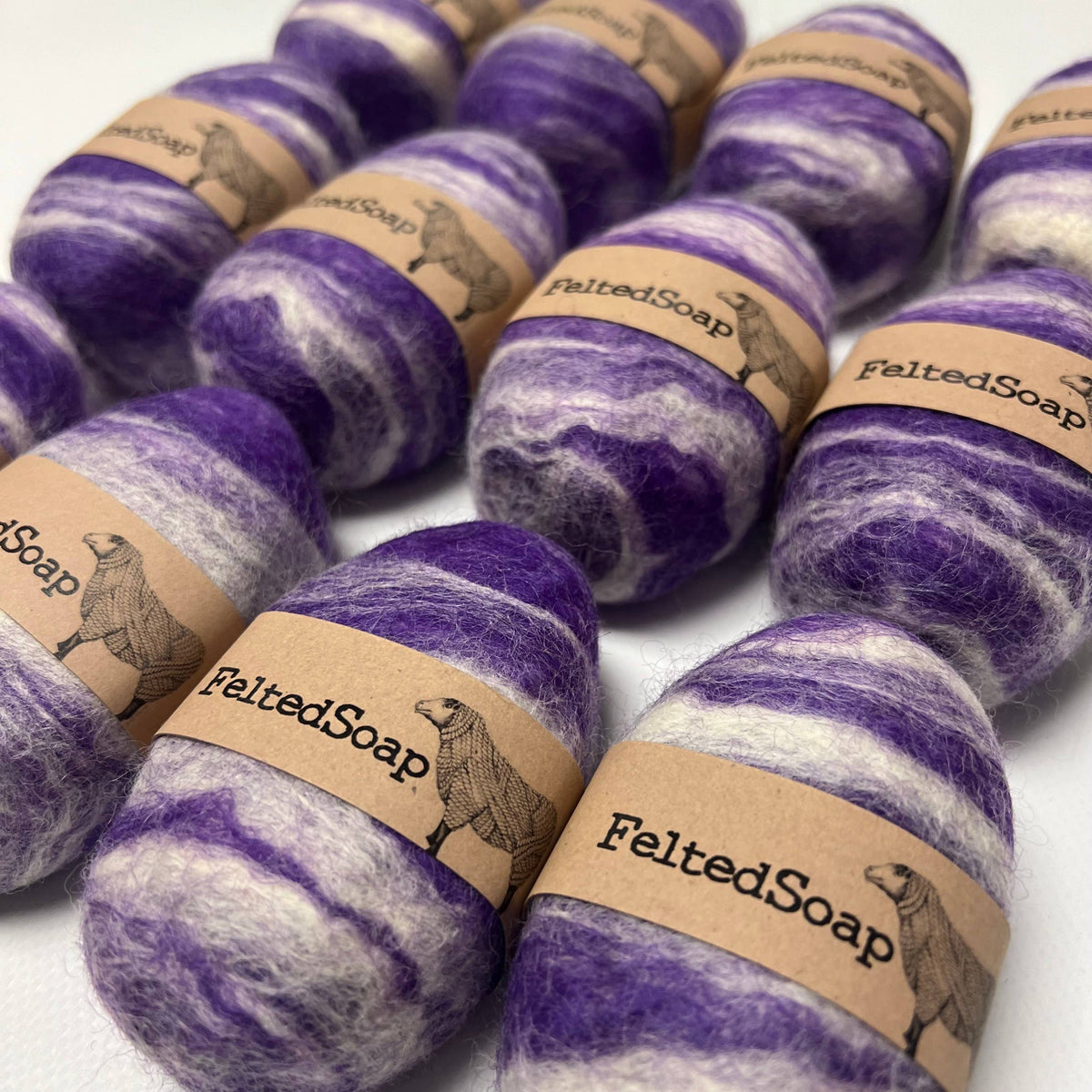Felted Soap in Various Colors