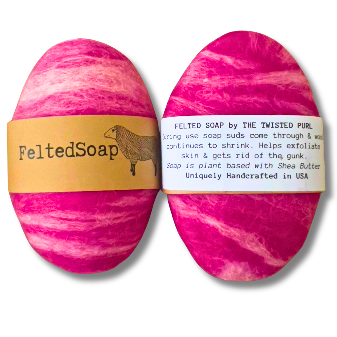 Felted Soap in Various Colors