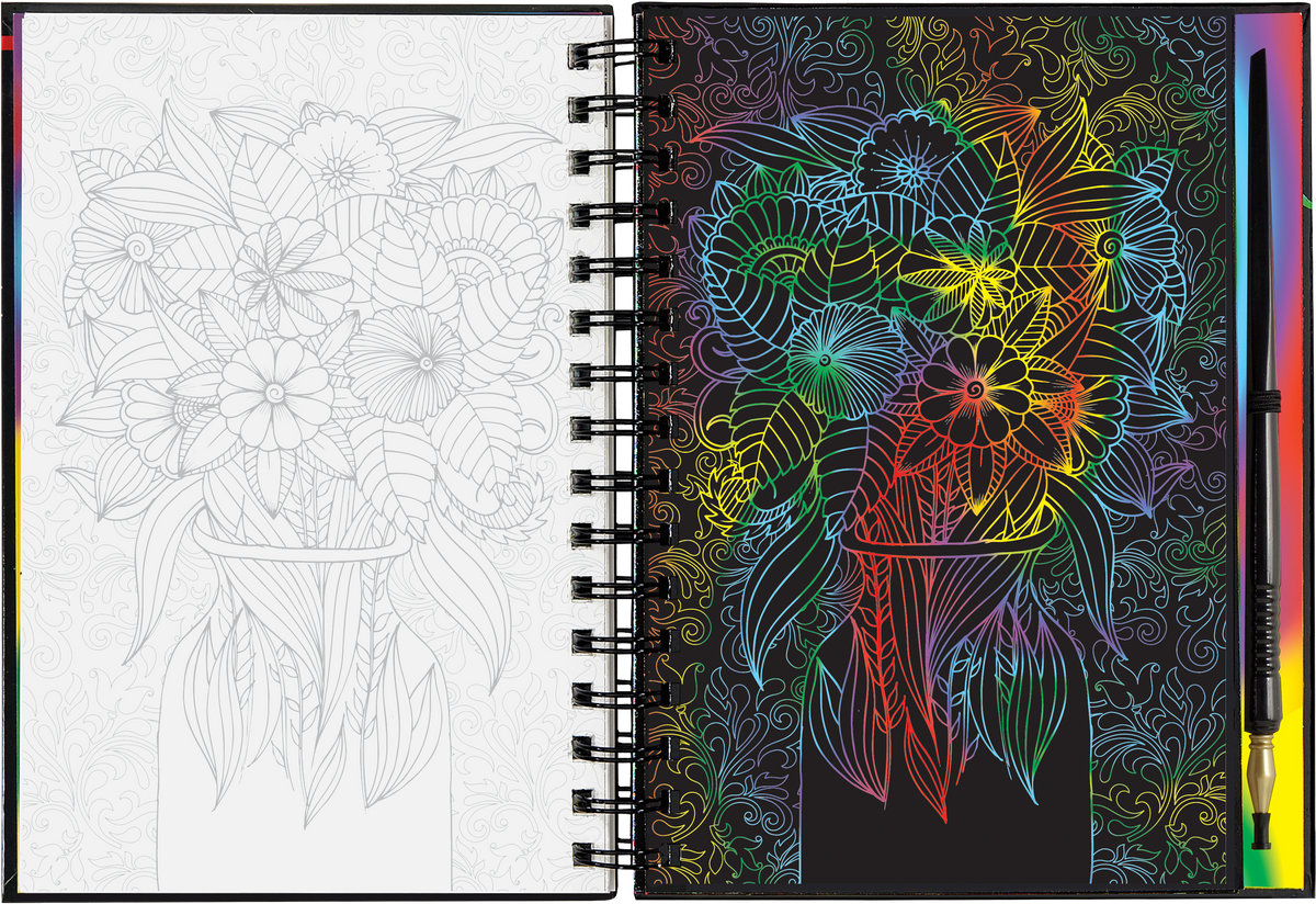 Extreme! Flowers Scratch and Sketch