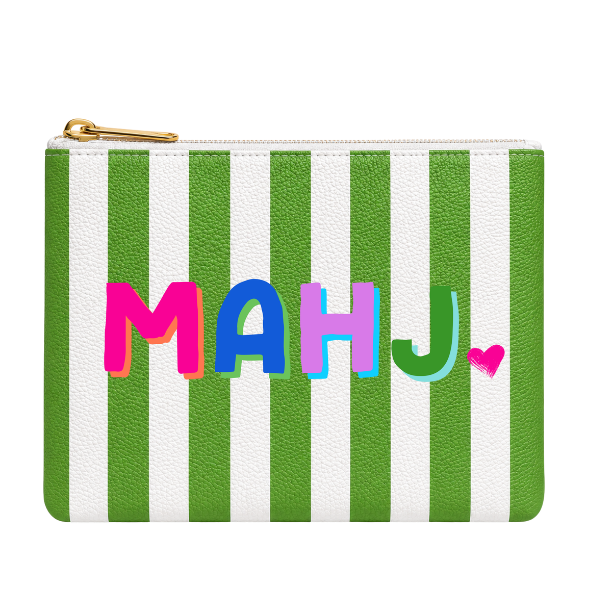 Mahjong Pouch | MAHJ Leather Flat Zip