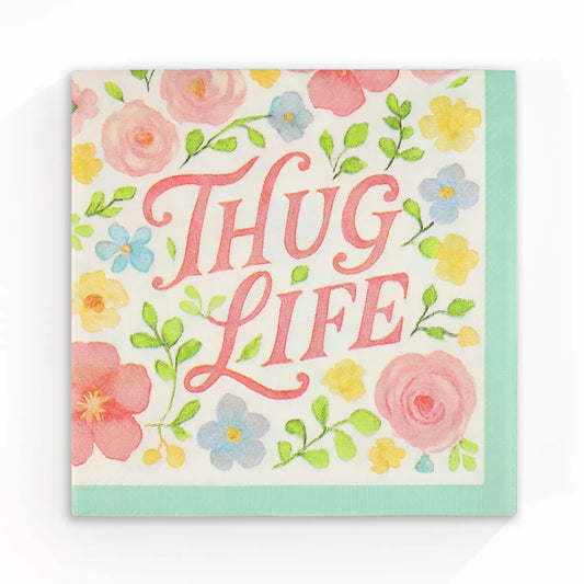Thug Life - Funny Granny Cocktail Napkins