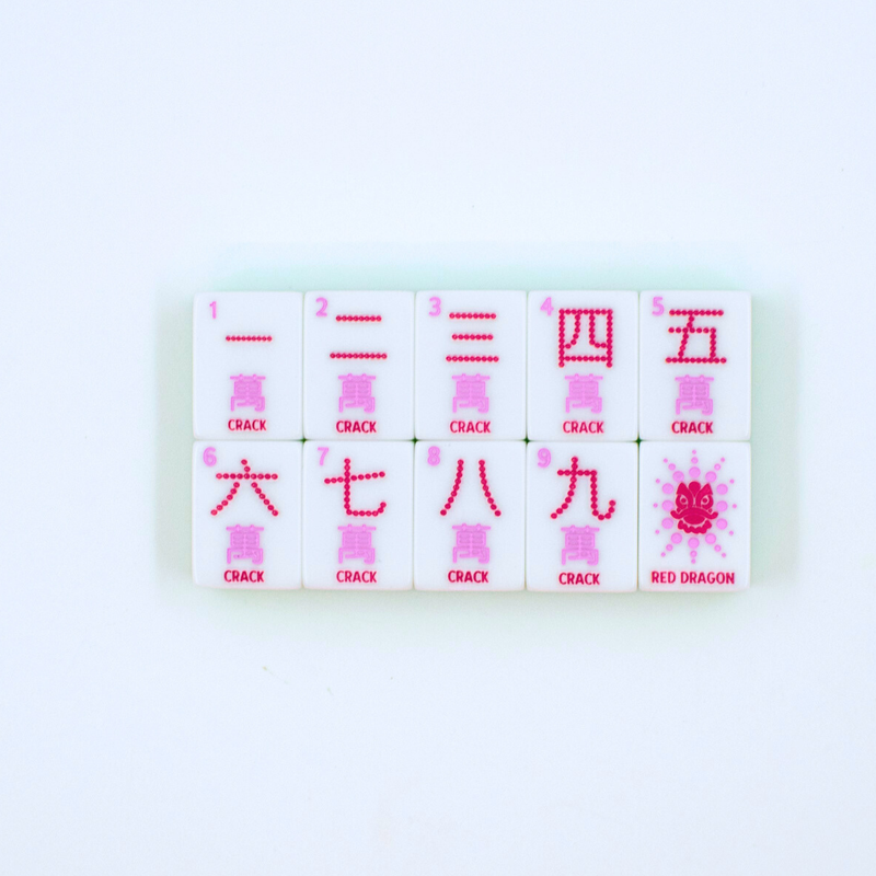 Crystal Confetti Lemon-Lime | Mahjong Set with a Sprinkle of Color and Joy
