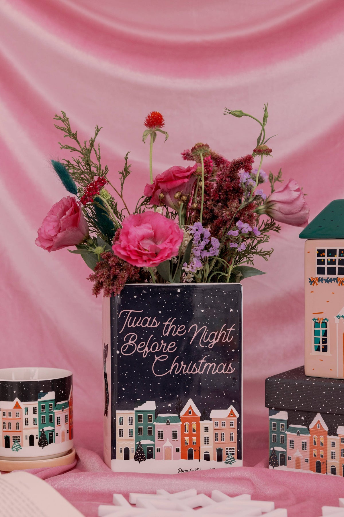 Twas the Night Before Christmas Book Vase