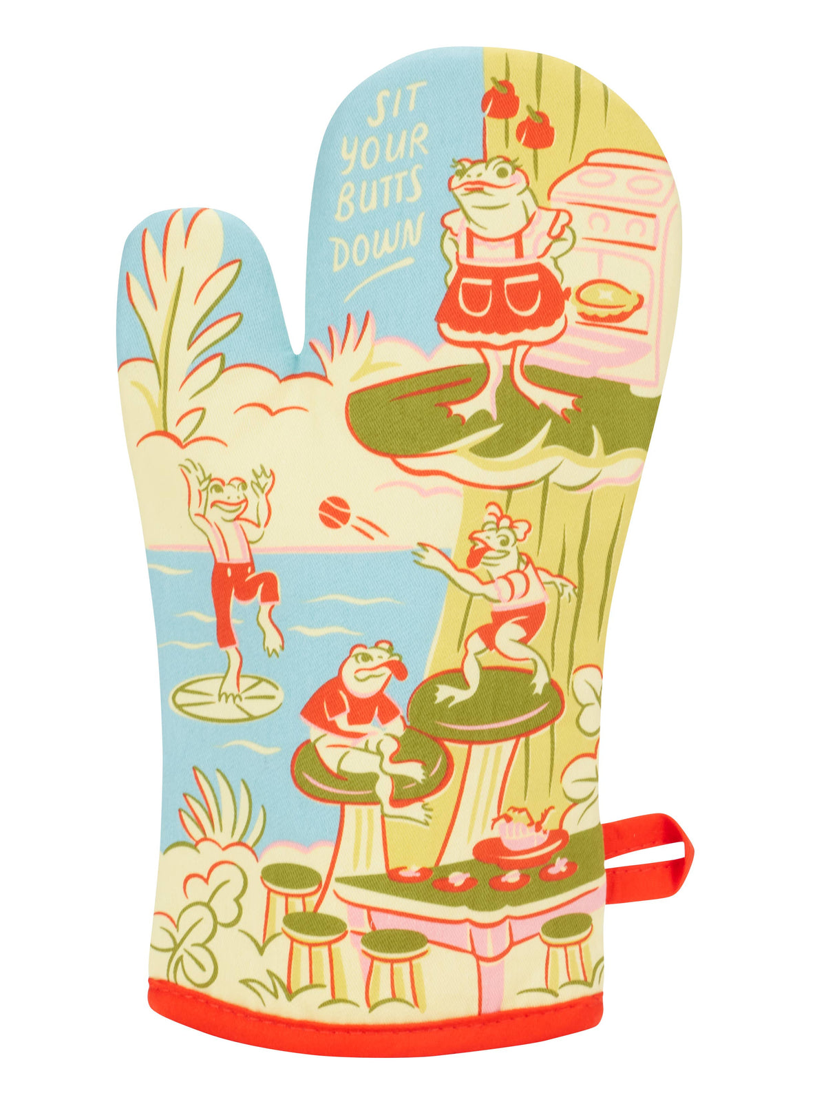 Sit Your Butts Down Oven Mitt