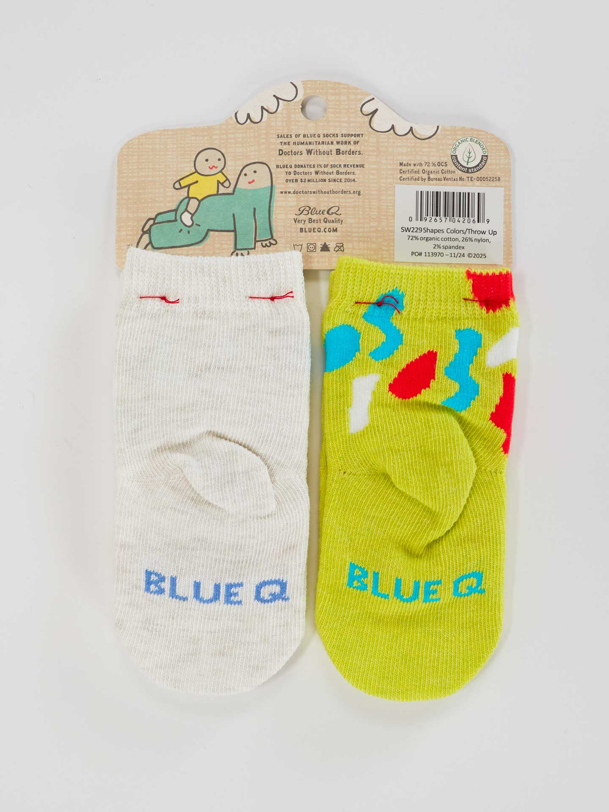 Shapes Colors/Throw Up Baby Socks