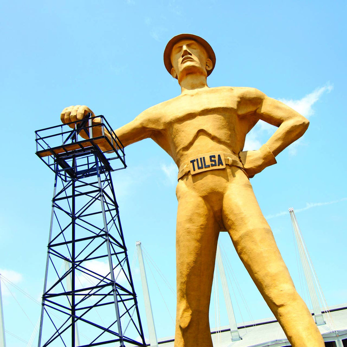 Golden Driller Statue Coaster