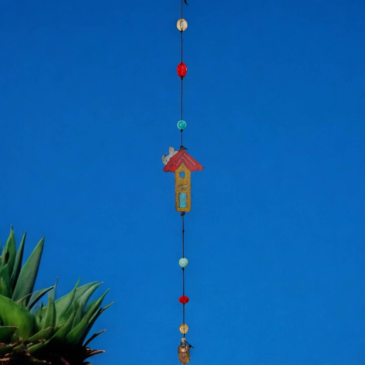 Birdhouse Cat Wind Chime