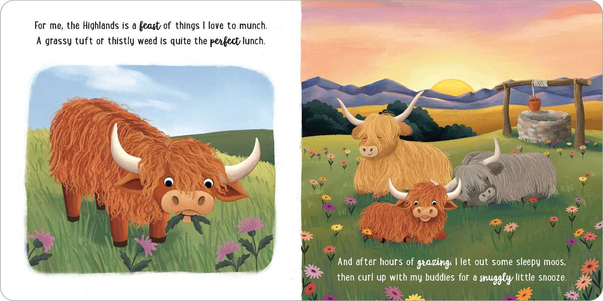 I Love Being a Highland Cow: Padded Board Book by Em Bruce