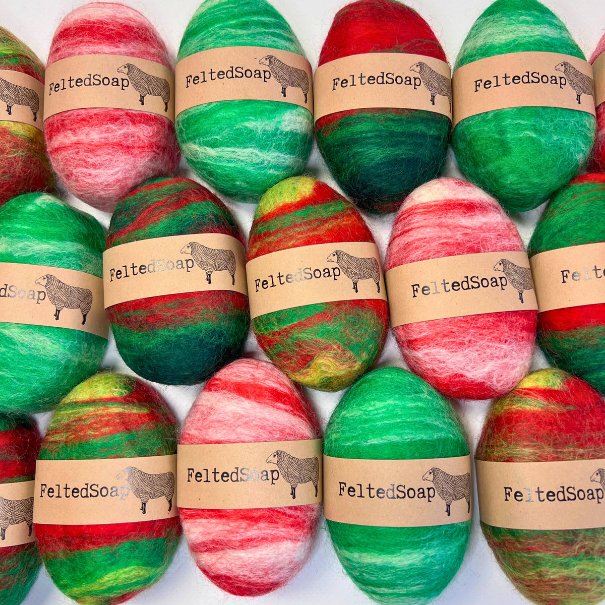 Felted Soap in Various Colors