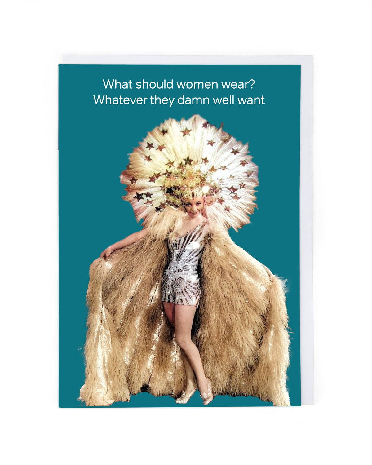 What Women Wear Greeting Card