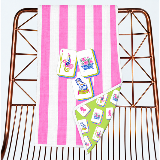 Mahjong Microfiber Double Sided Towel