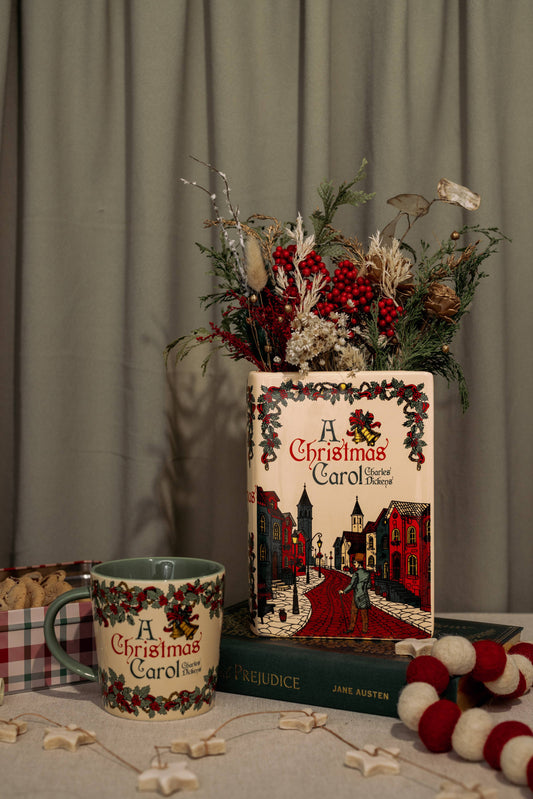 A Christmas Carol Book Vase