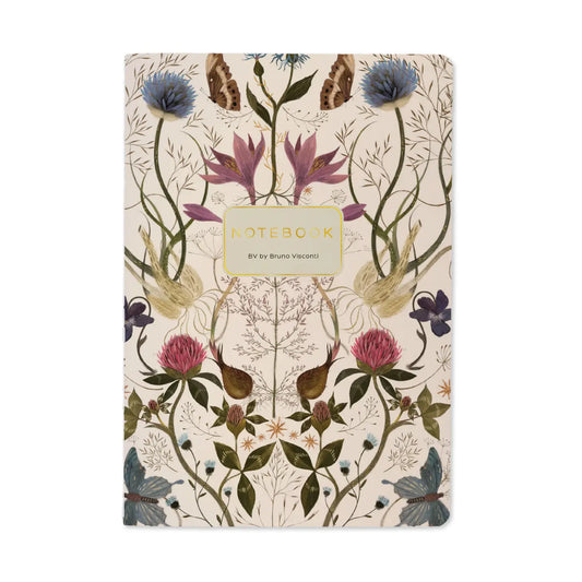 A5 Vegan Leather Notebook – Symmetrical Flora