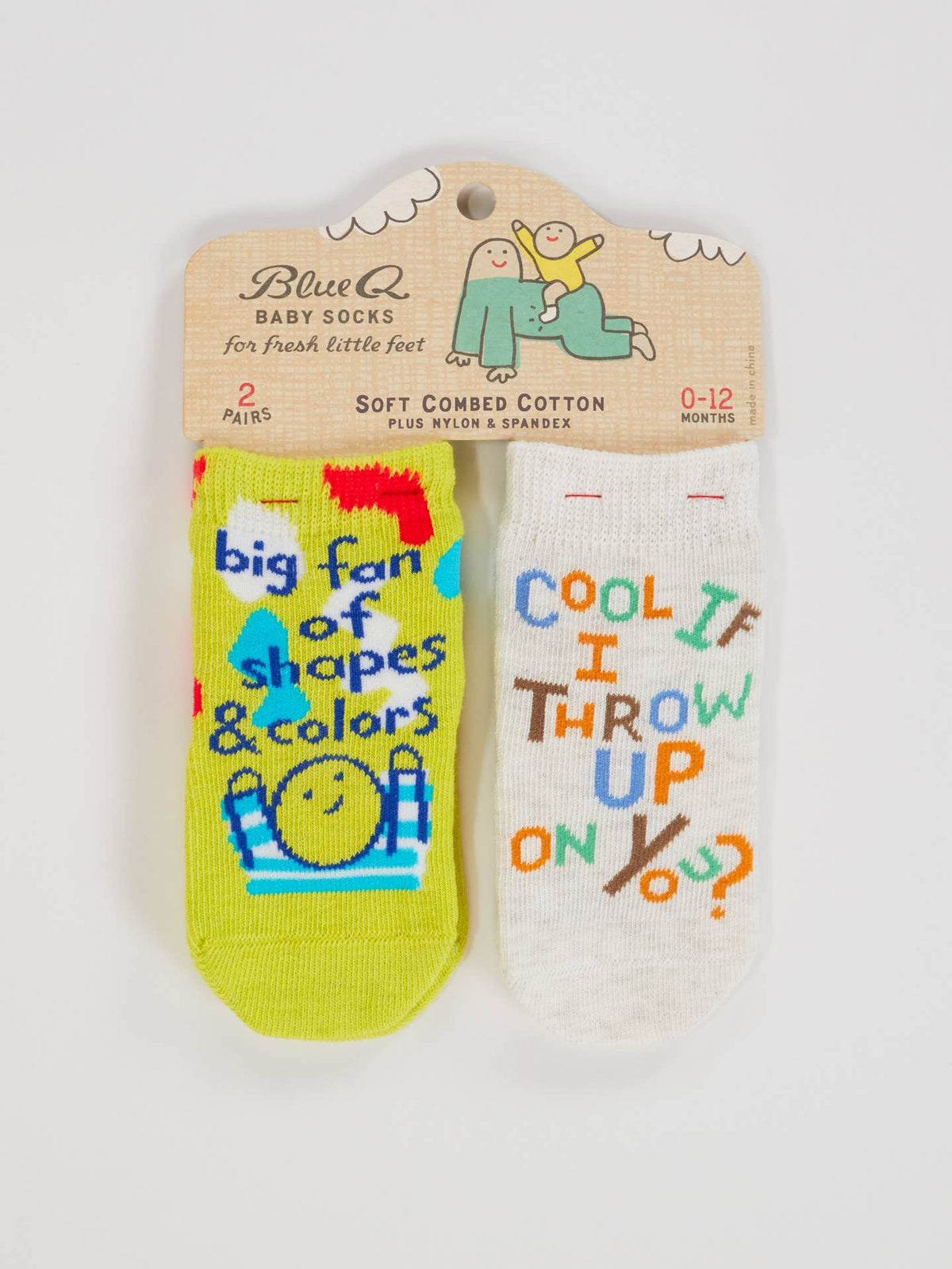 Shapes Colors/Throw Up Baby Socks