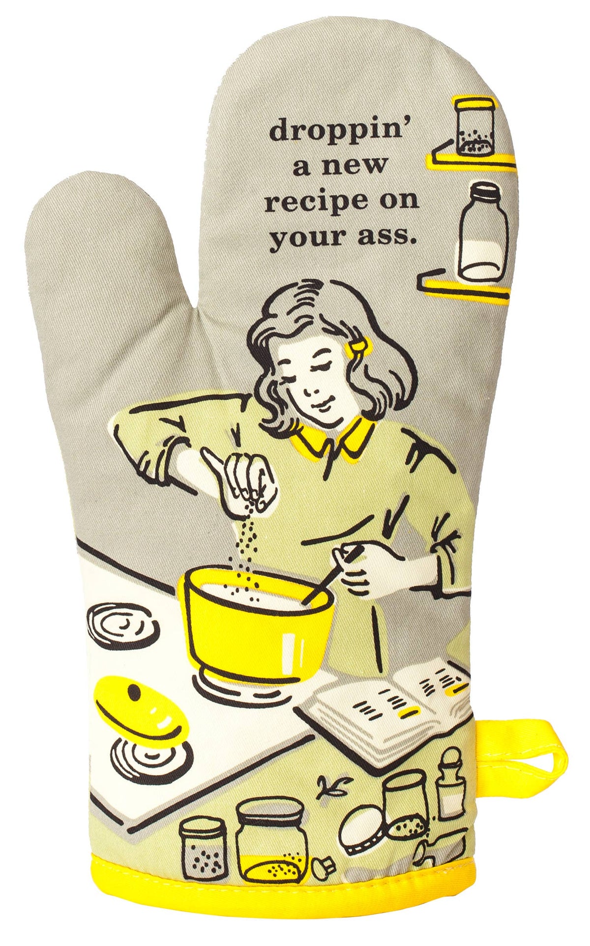 Droppin' a Recipe Oven Mitt