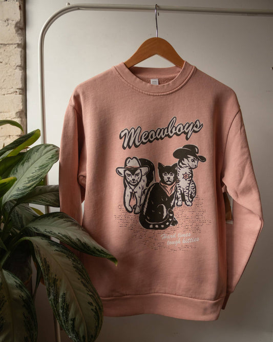 Meowboys Pullover Sweatshirt