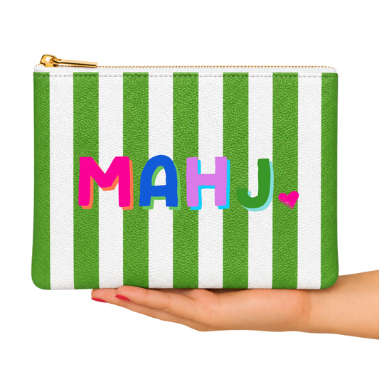 Mahjong Pouch | MAHJ Leather Flat Zip