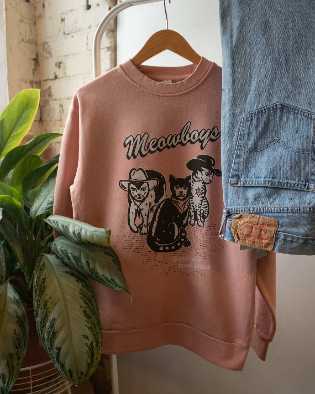Meowboys Pullover Sweatshirt