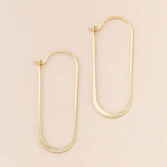 Refined Earring Collection - Cosmic Oval/Gold