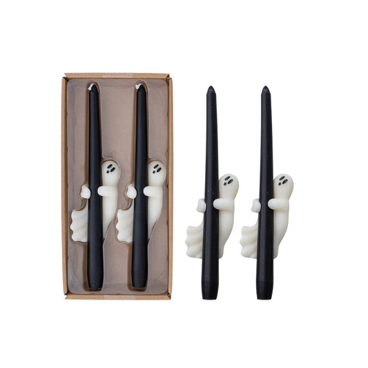 Taper Candles with Ghost in Box
