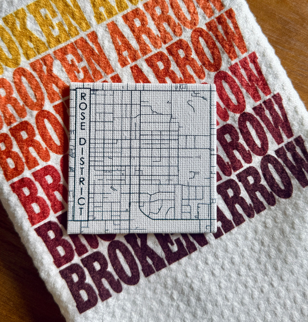 Rose District Mini Map Magnet
