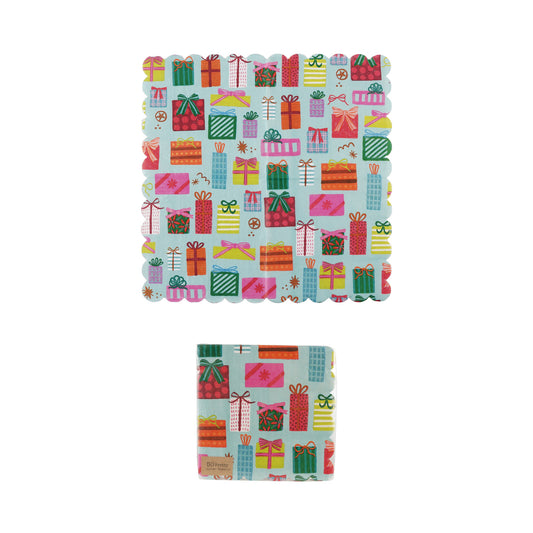 Paper Scalloped Dinner Napkins Holiday Gifts