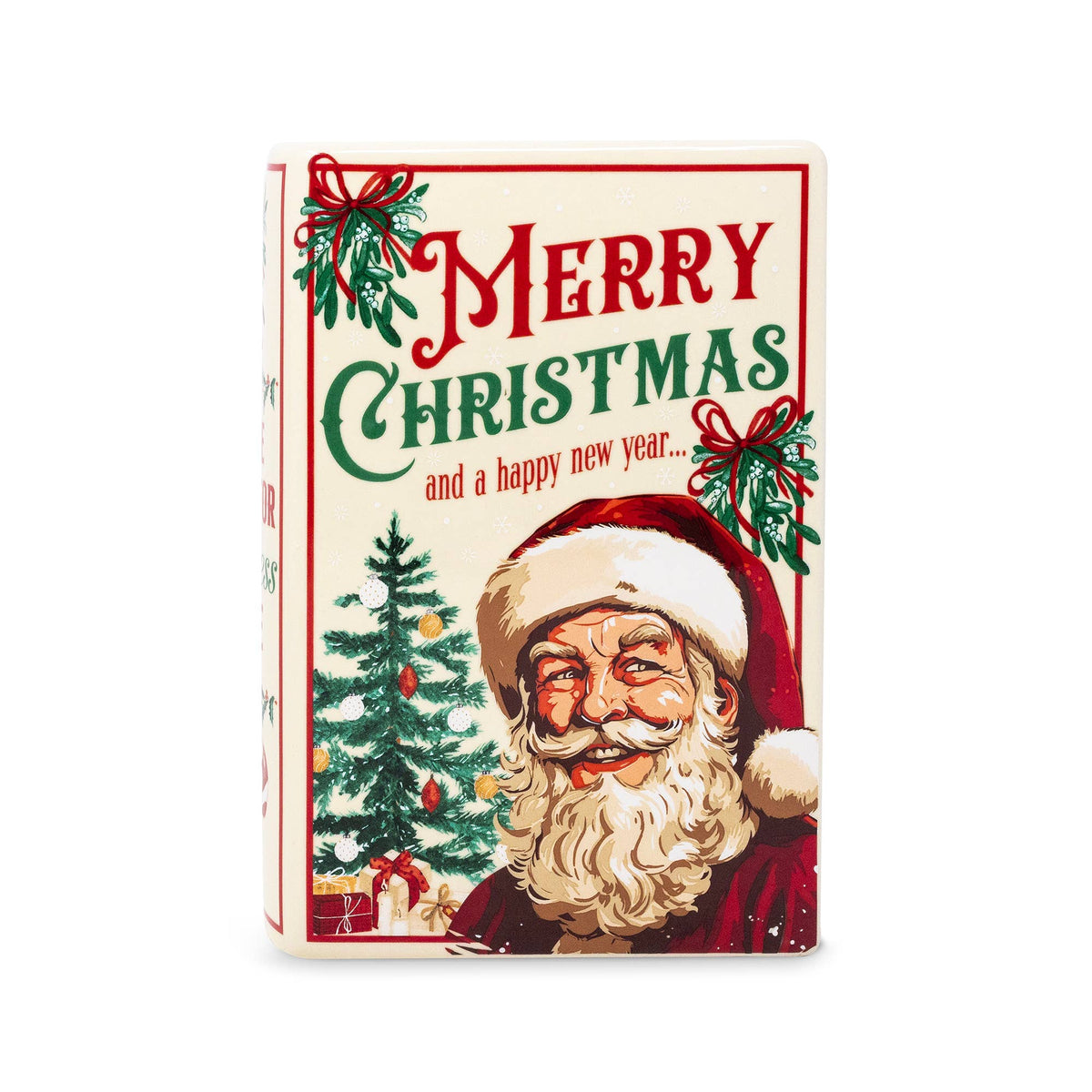 Santa is Coming to Town Book Vase