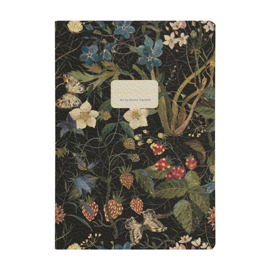 BV by Bruno Visconti Forest Flowers A5 vegan leather notebook