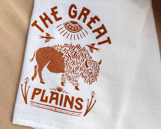 Great Plains Western Tea Towel
