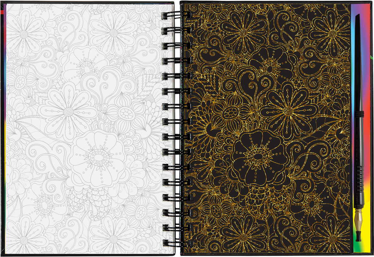 Extreme! Flowers Scratch and Sketch