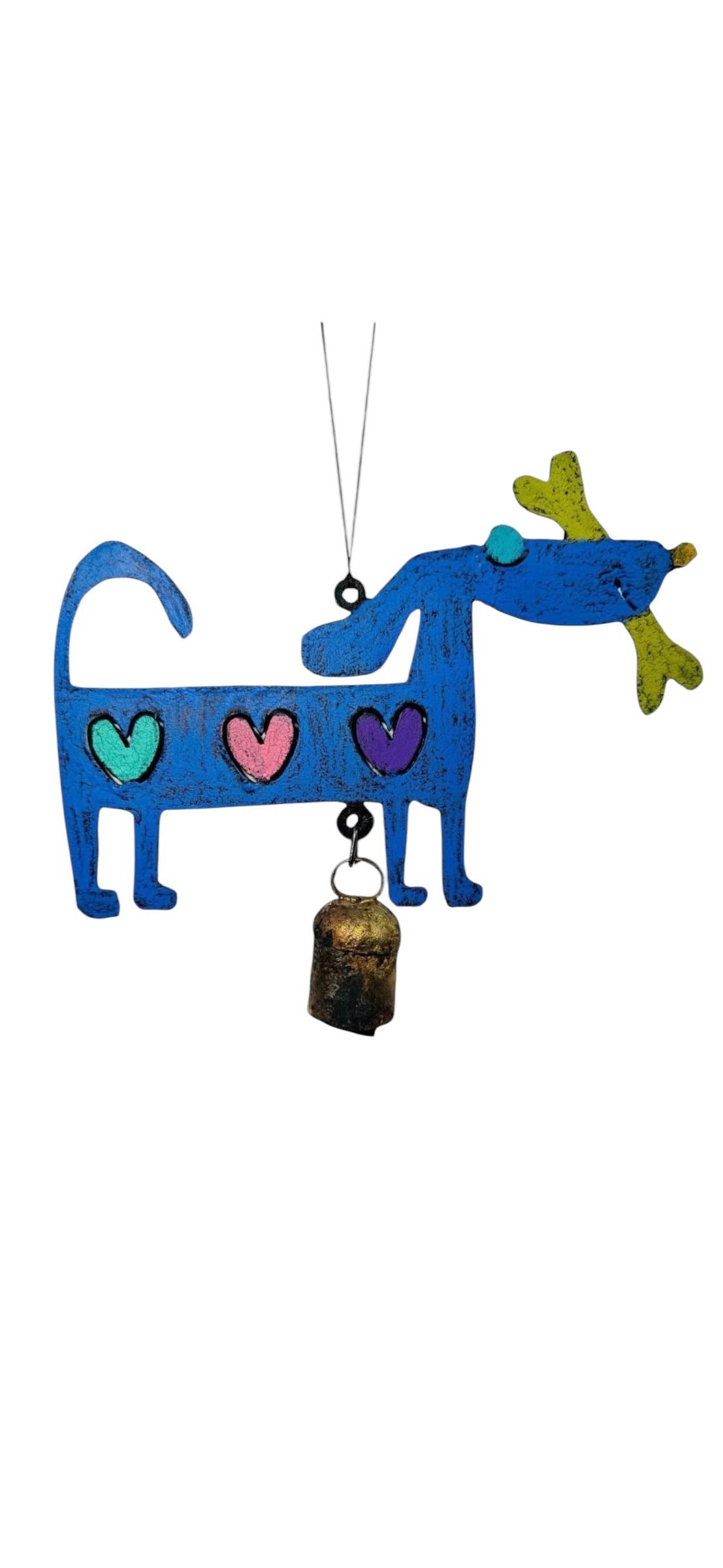 Metal Dog Wind Chime